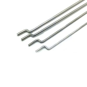 metal push rod with Z bend 180x1.2mm (10 Pcs)