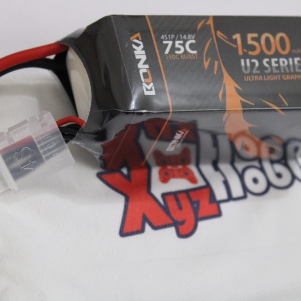 Bonka 14.8V 1500mah 75C 4S Ultra Light U2 Series Lipo Battery (1 Pcs)
