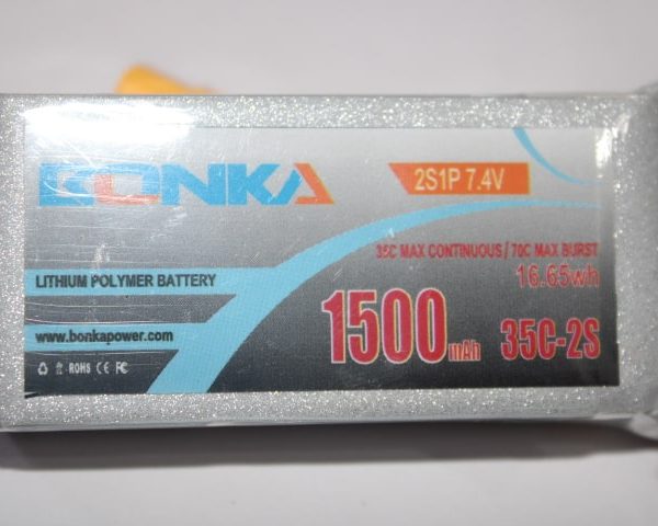 Bonka 1500mah 2cell 7.4volts 35c