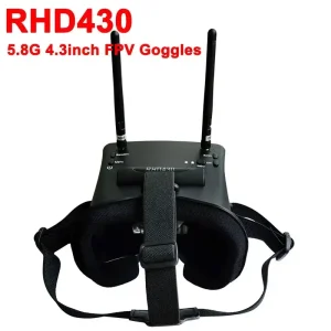 SJ RHD430 4.3inch FPV Googles 5.8G 40CH Diversity DVR Built-in Battery 800*480 Receiver video gogles for RC Racing Drone