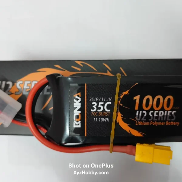 Bonka 1000 mah u2 series ultra light 3s 11.1v 35c xt60 in india