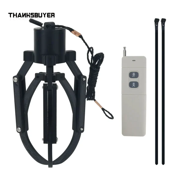 Drone remote control intelligent mechanical claw/hook air releaser pick-up device fishing cast bait fixed-point drop device for drone