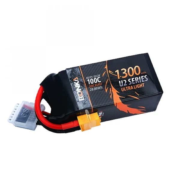Bonka 1300mAh 6S1P 100C 22.2v Lipo Battery - High Quality
